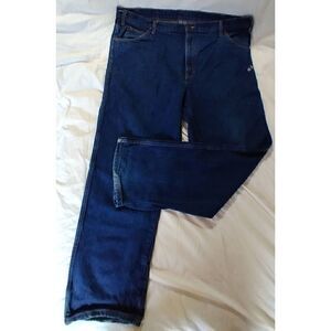 Dickies Men's Size 42x32 Relaxed Fit Denim Dark Wash Work Jeans